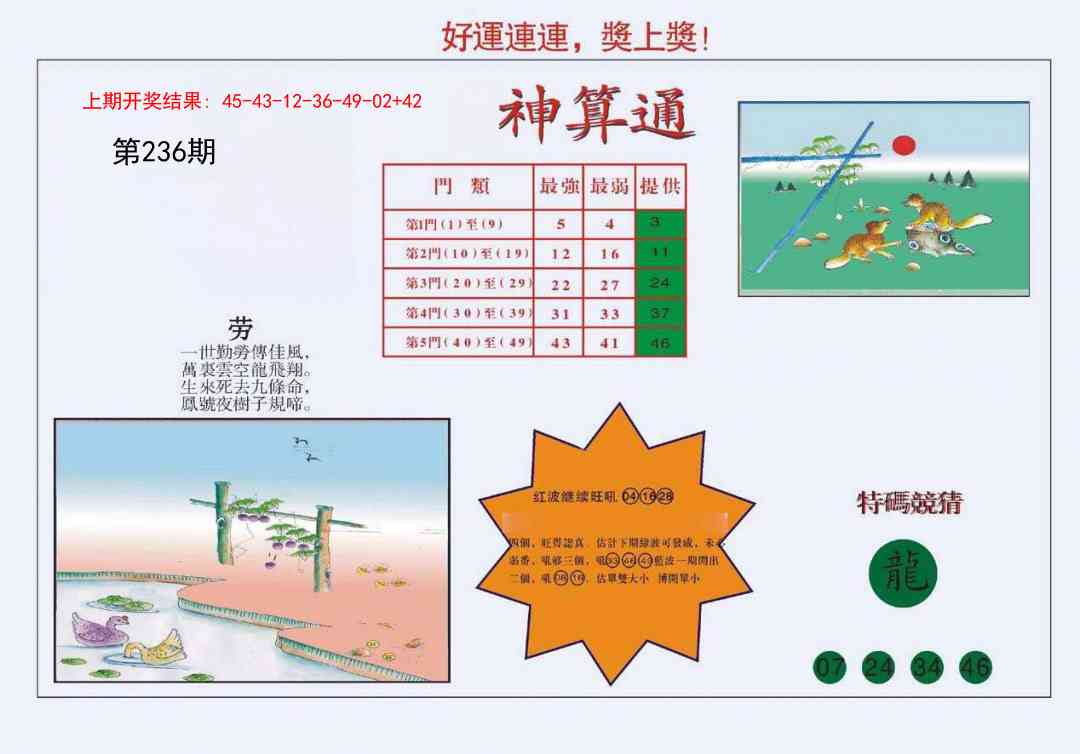 236期4-台湾神算[图]