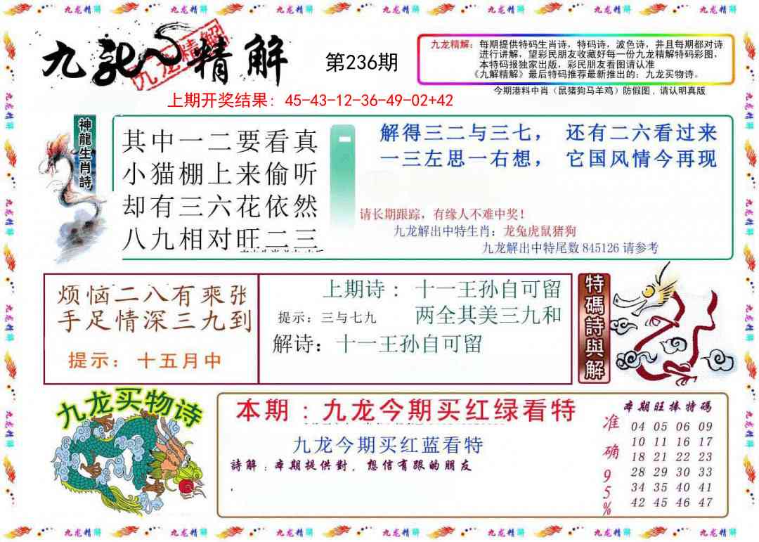 236期九龙精解[图]