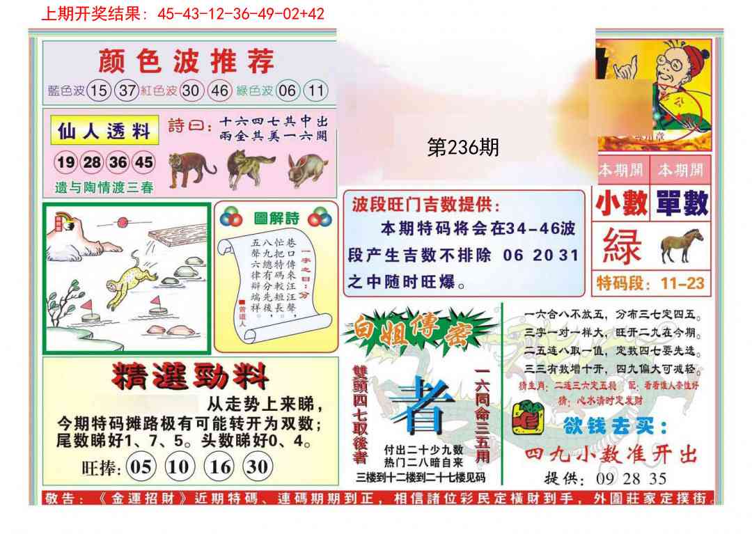 236期金运招财[图]