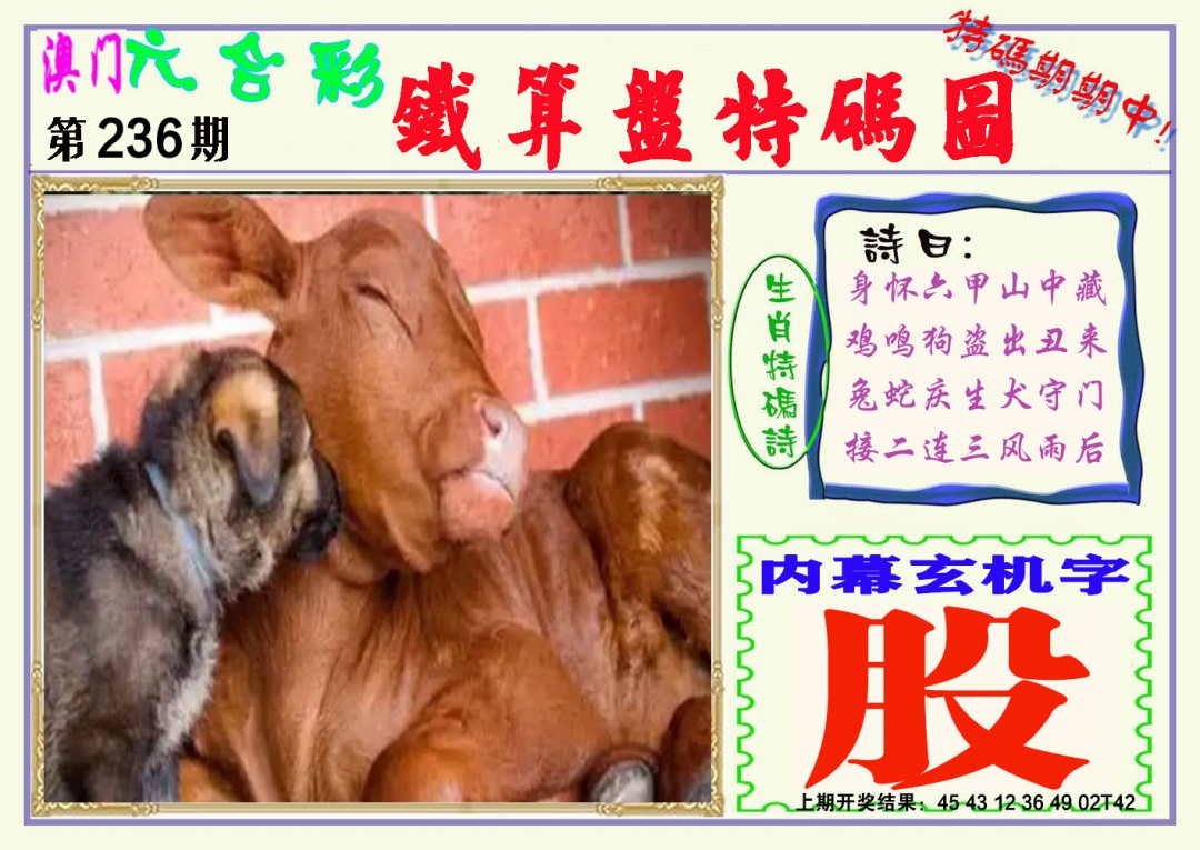 236期铁算盘特码图[图]