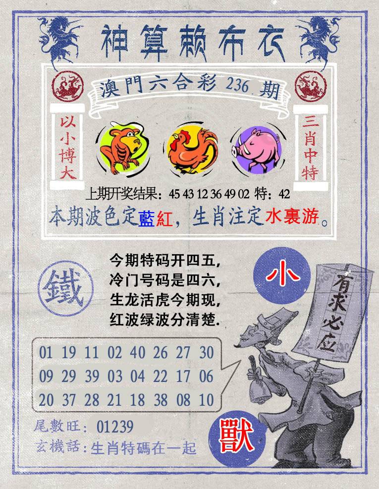 236期神算赖布衣[图]