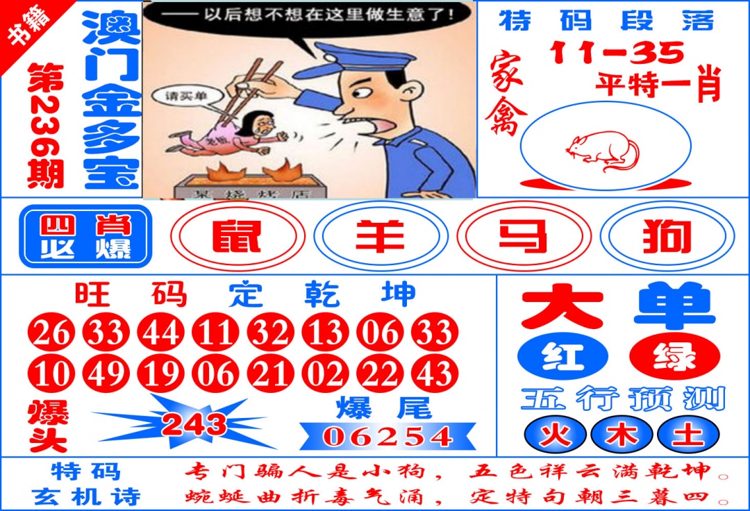 236期澳门金元宝[图]