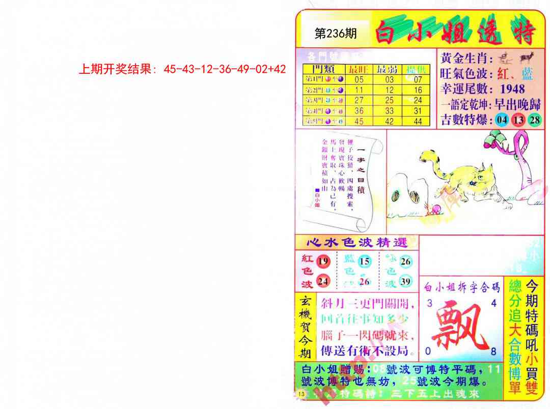 236期白小姐透特[图]