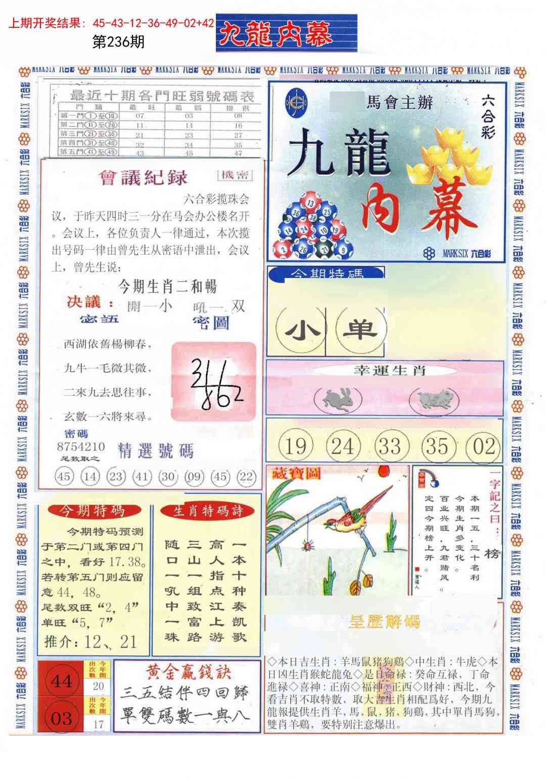 236期(新版)九龙内幕A[图]