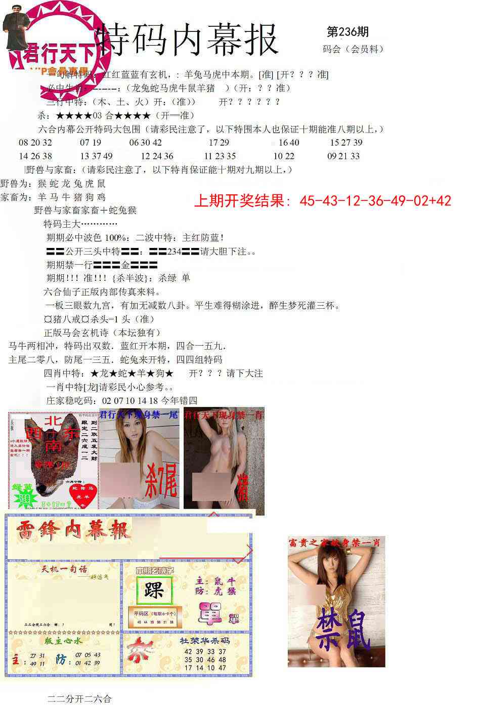 236期特码内幕报[图]