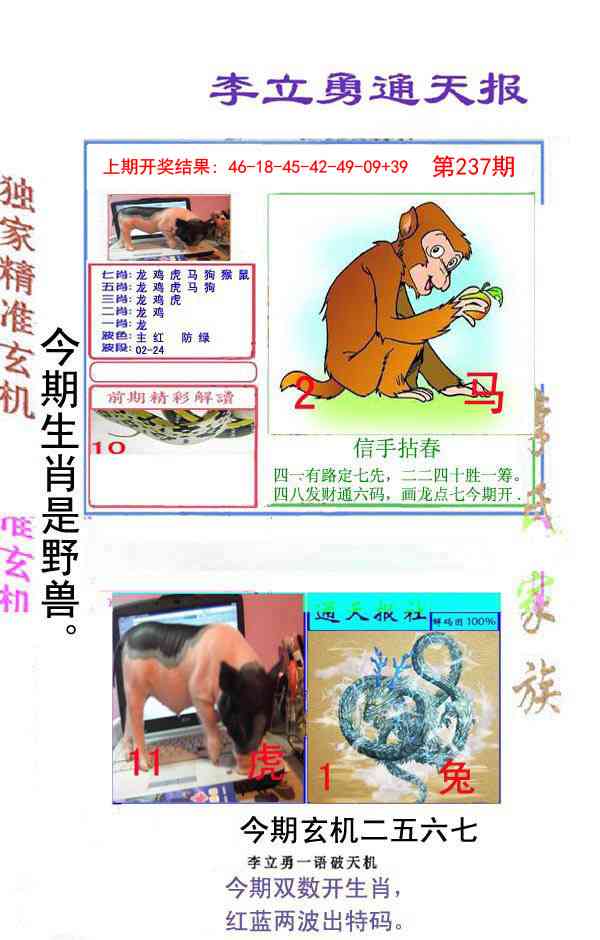 237期李立勇通天报[图]