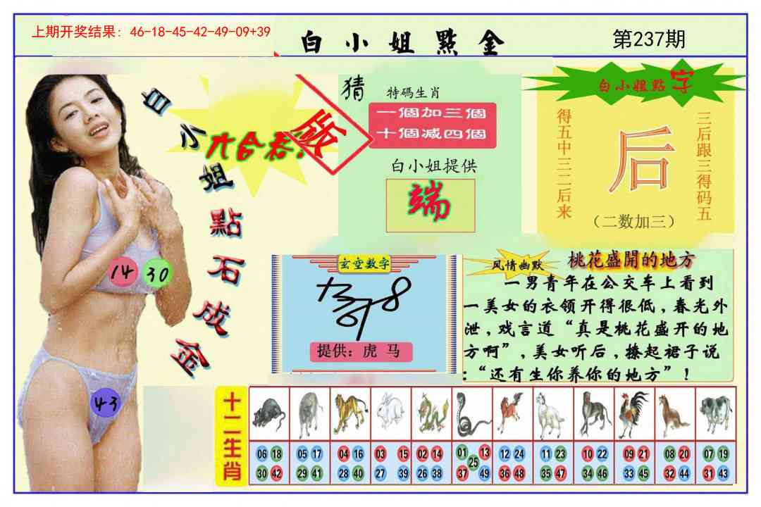 237期白小姐点金[图]