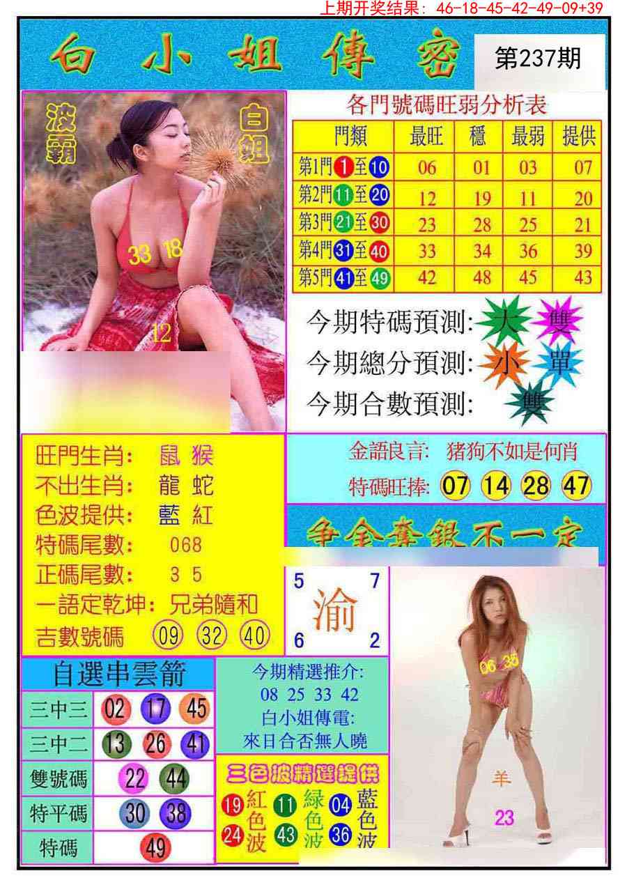 237期白小姐传密[图]