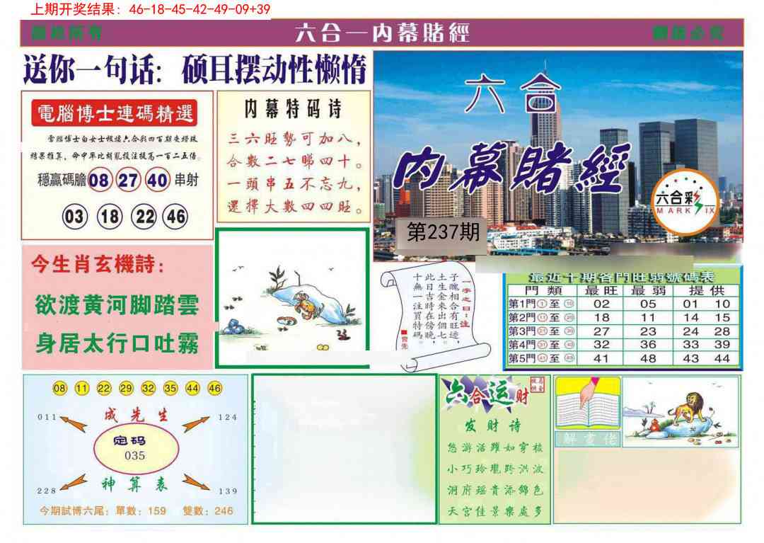 237期内幕赌经[图]