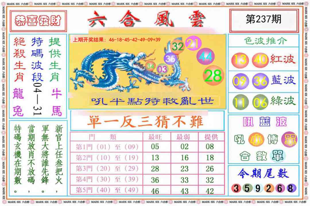 237期六合风云《另版》[图]