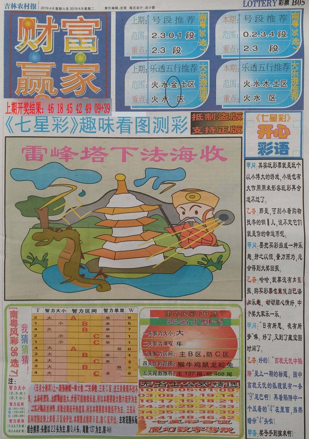 237期财富赢家（七星彩）[图]