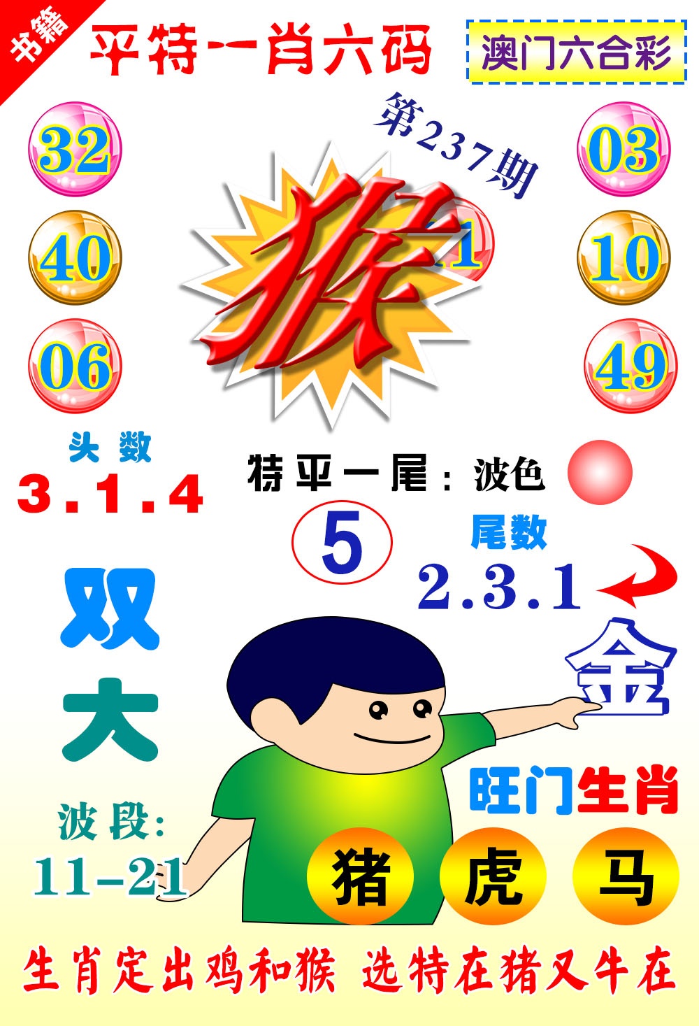 237期澳门一肖六码[图]