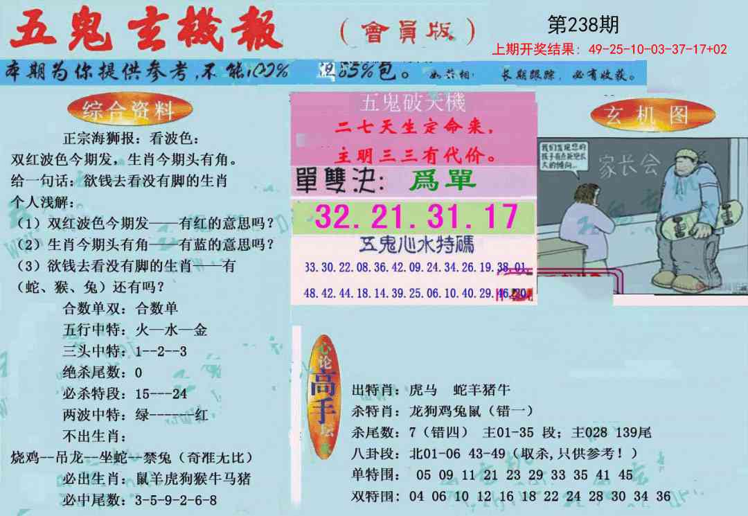 238期新五鬼玄机[图]
