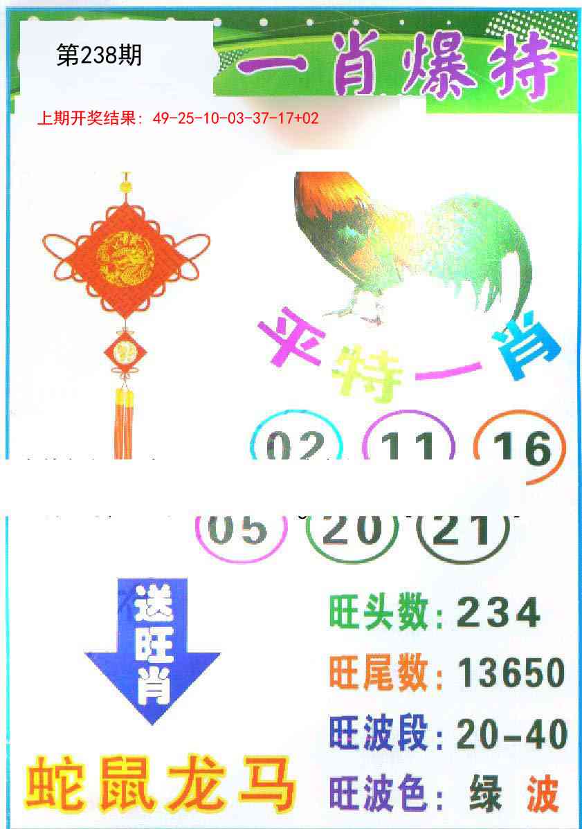 238期一肖爆特[图]