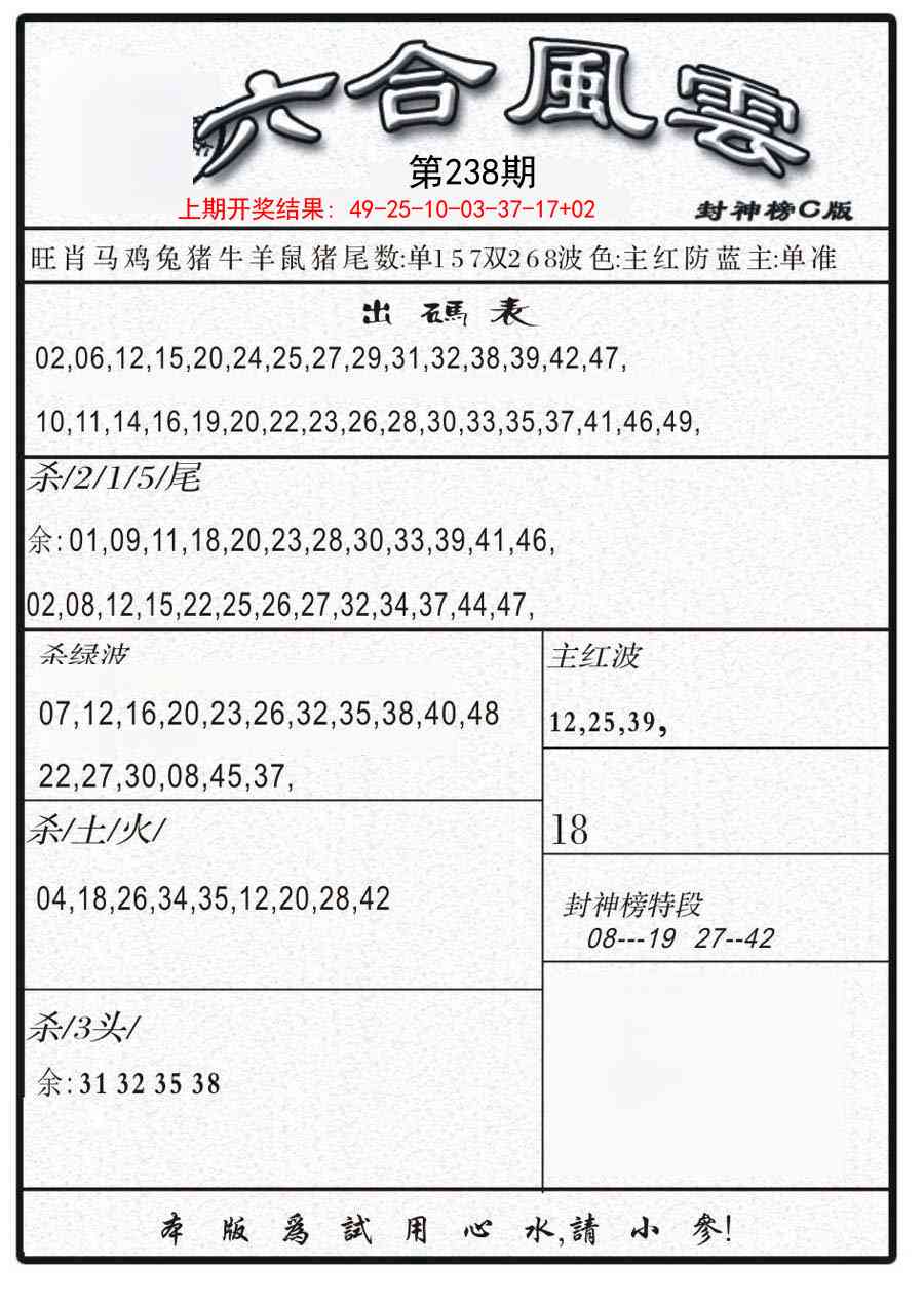 238期六合风云B[图]