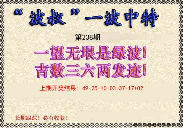 238期波叔一波中特[图]