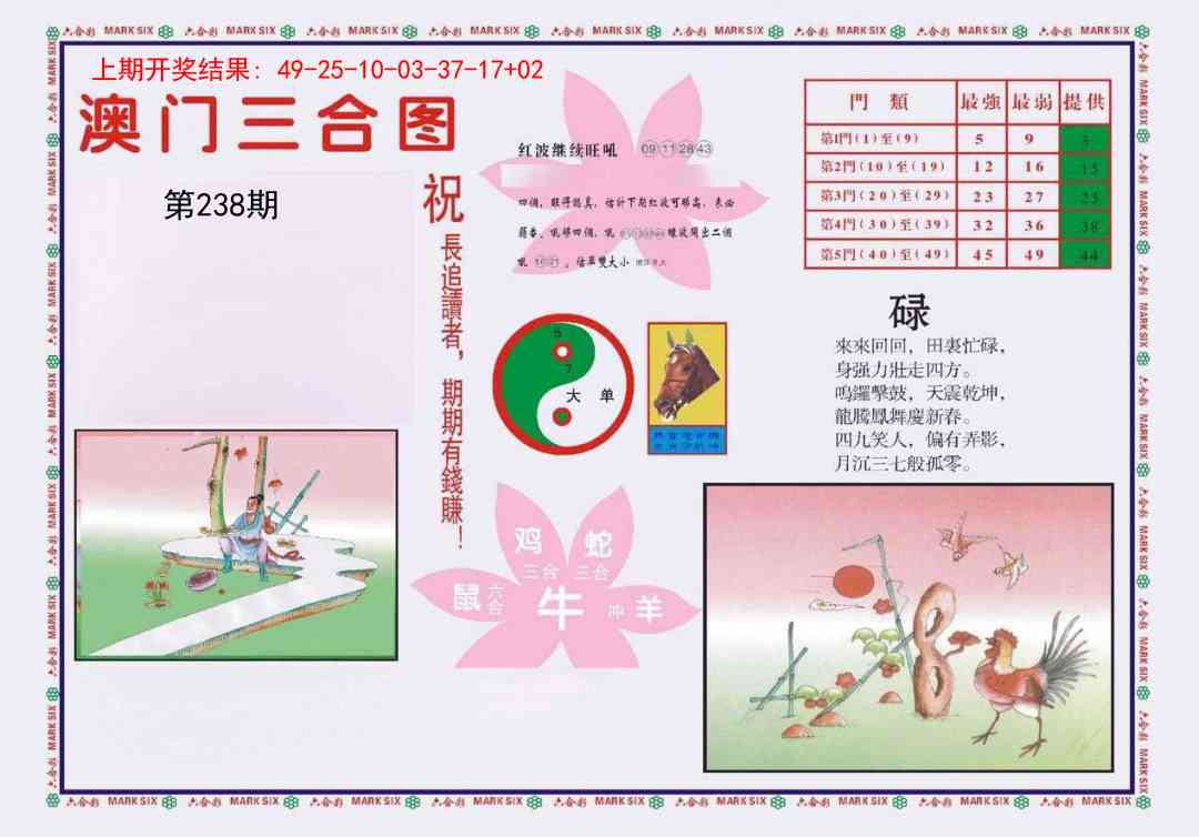 238期4-澳门三合[图]