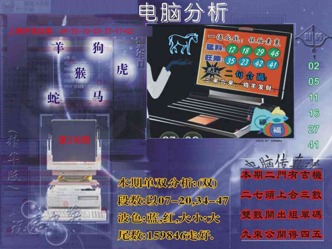 238期正版电脑分析贴士報[图]