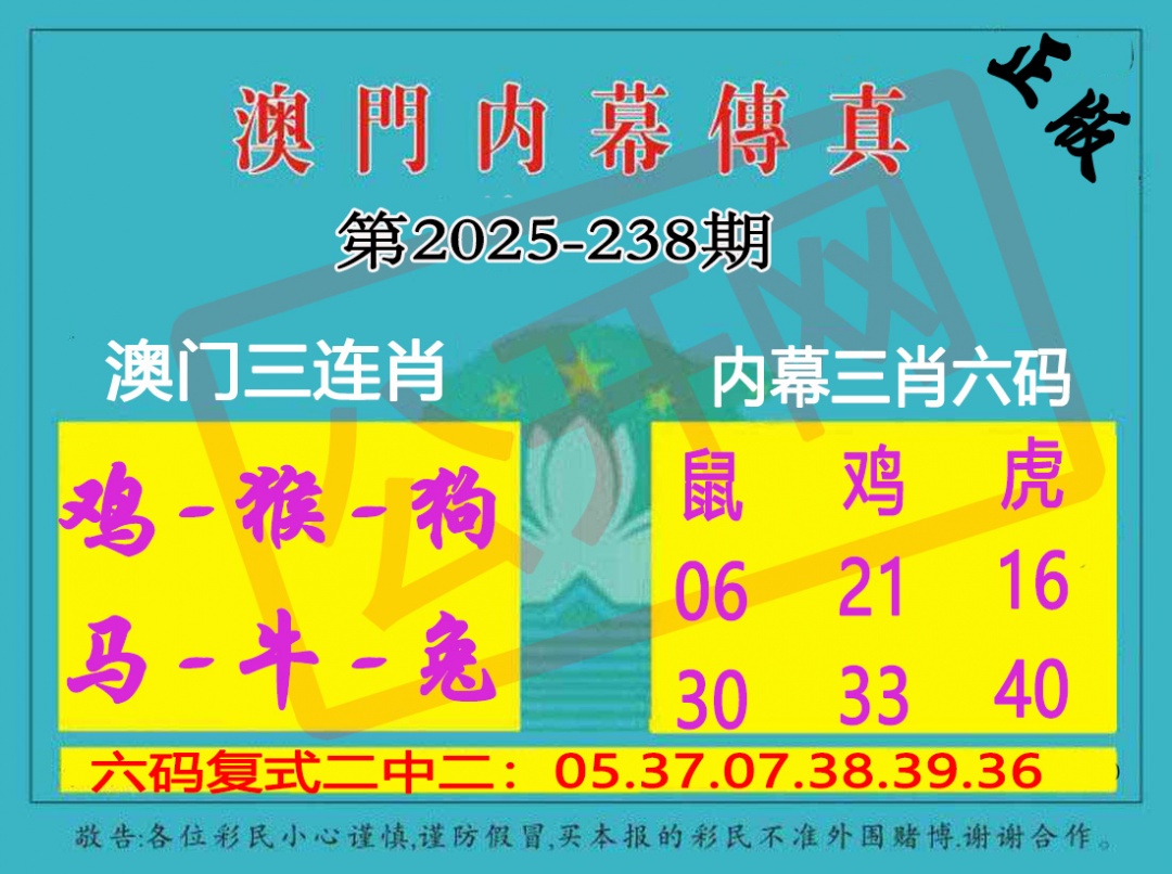 238期内幕传真三肖版[图]