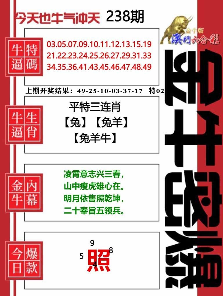 238期金牛密爆[图]