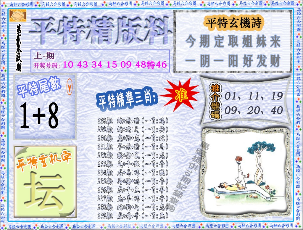 239期平特精版料[图]