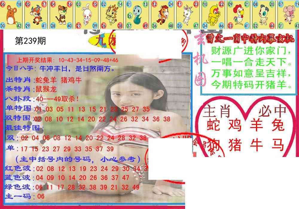 239期特码生肖图[图]
