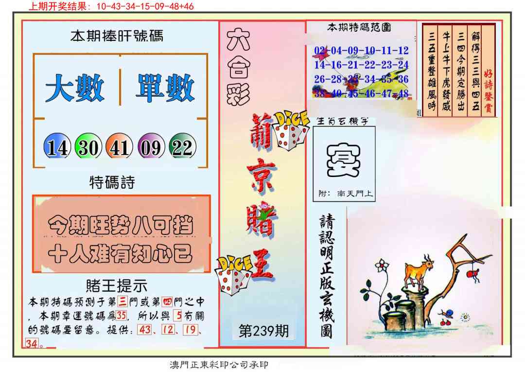 239期葡京赌王彩[图]