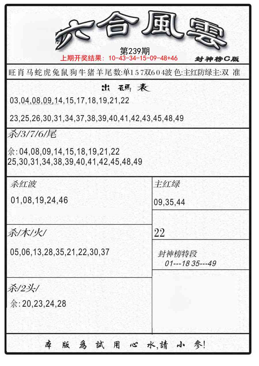 239期六合风云B[图]