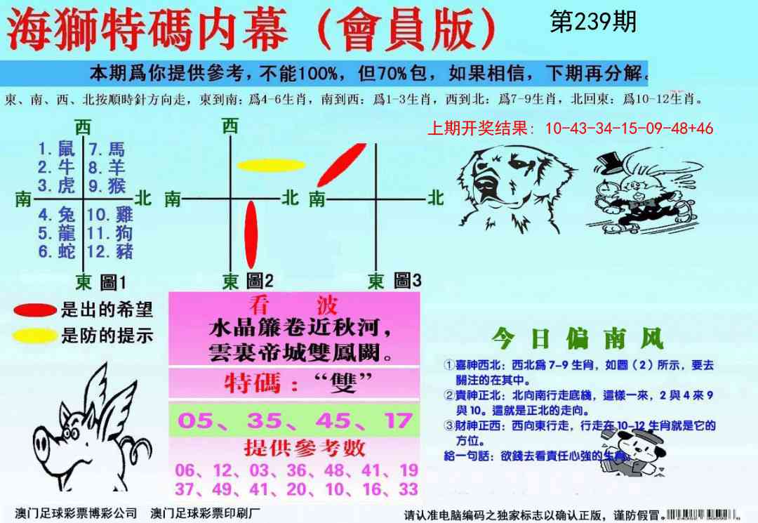 239期海狮特码会员报[图]