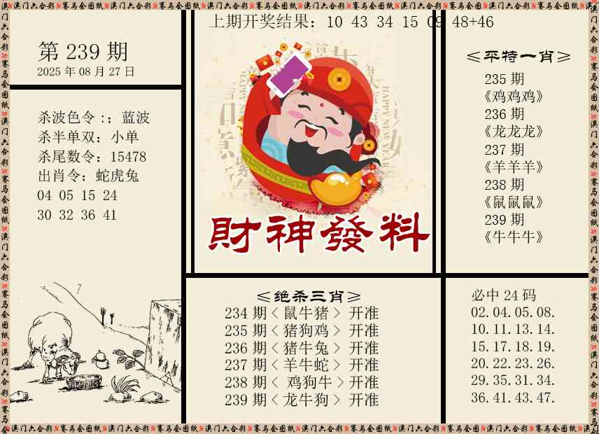 239期财神发料[图]