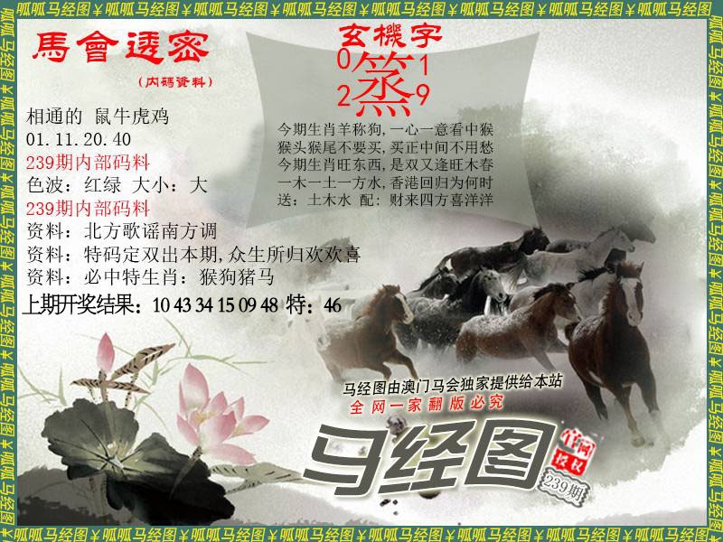 239期马经9[图]