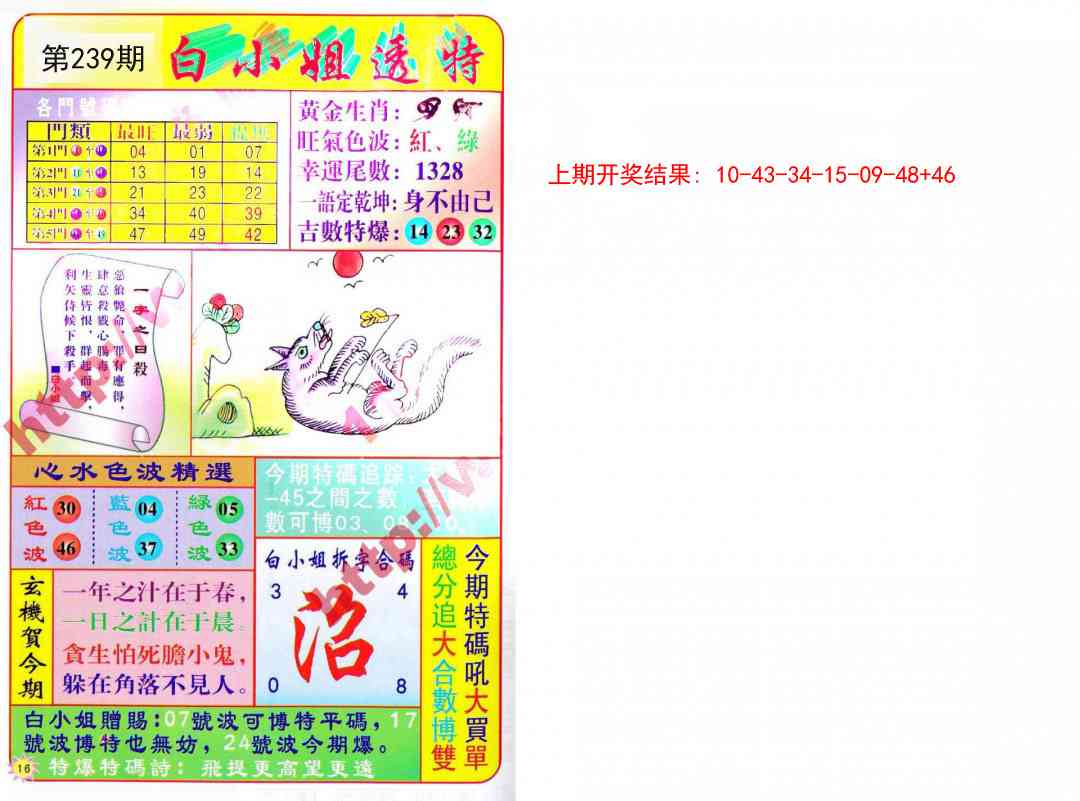 239期白小姐透特[图]