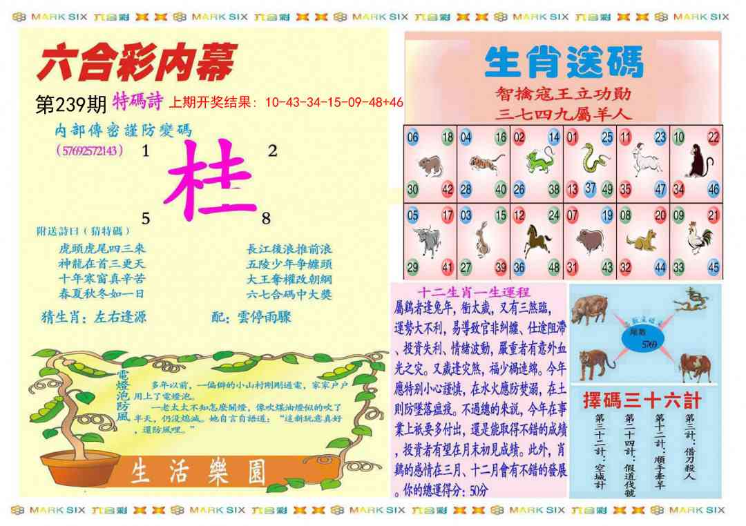 239期九龍内幕B(推荐)[图]