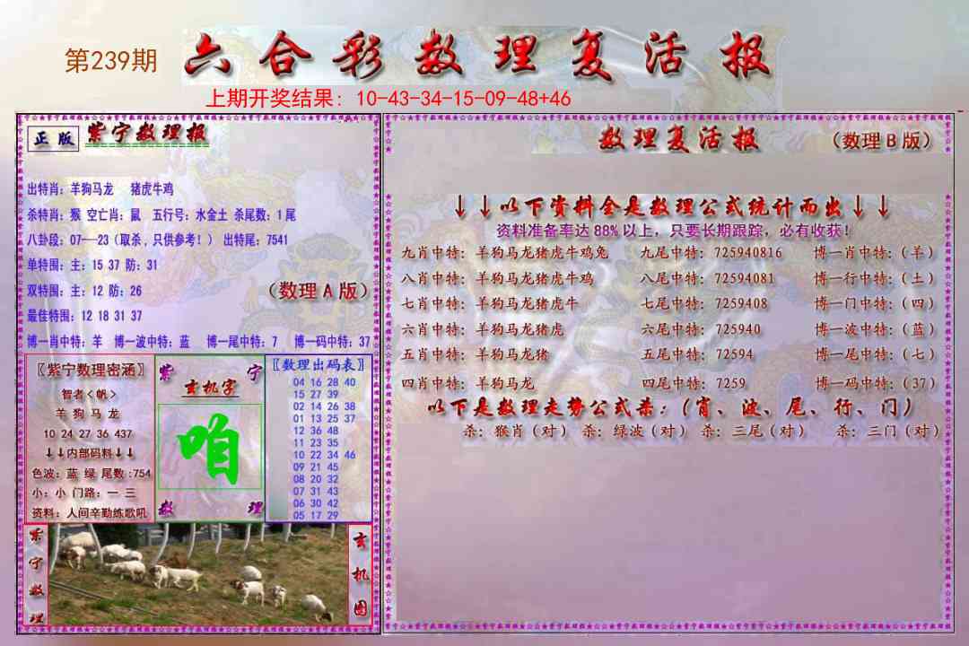 239期数理复活报[图]