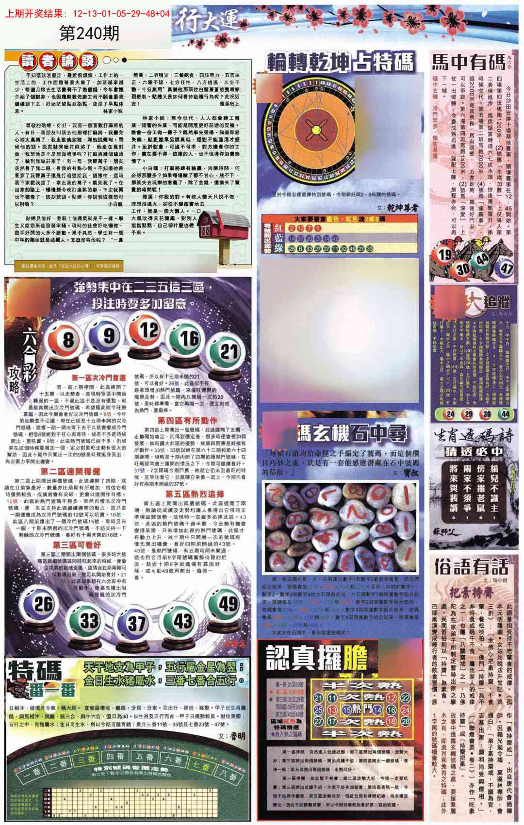 240期贴士皇B加大版[图]