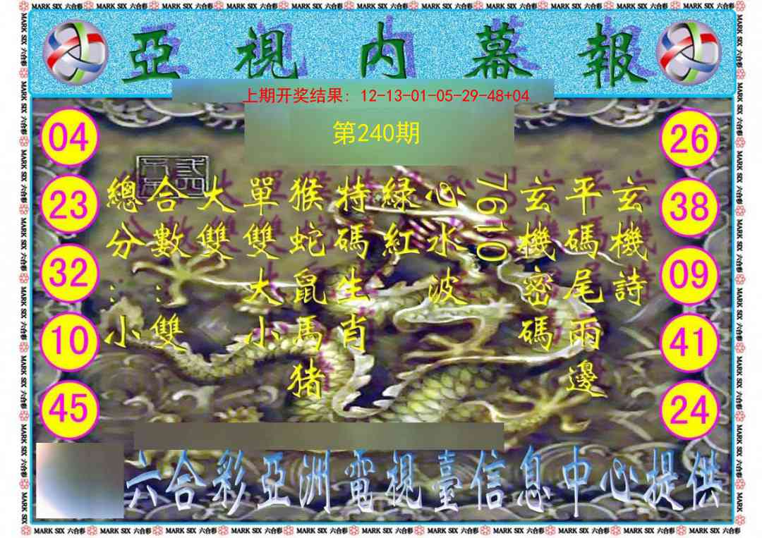 240期亚视内幕报[图]