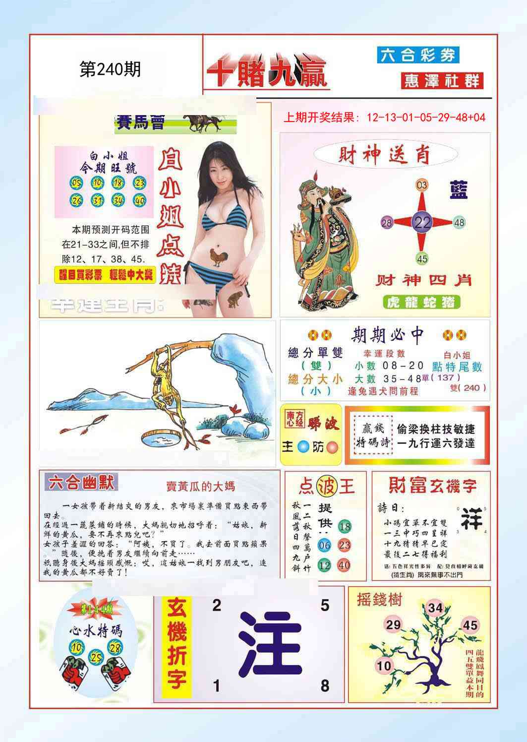 240期十赌九羸[图]