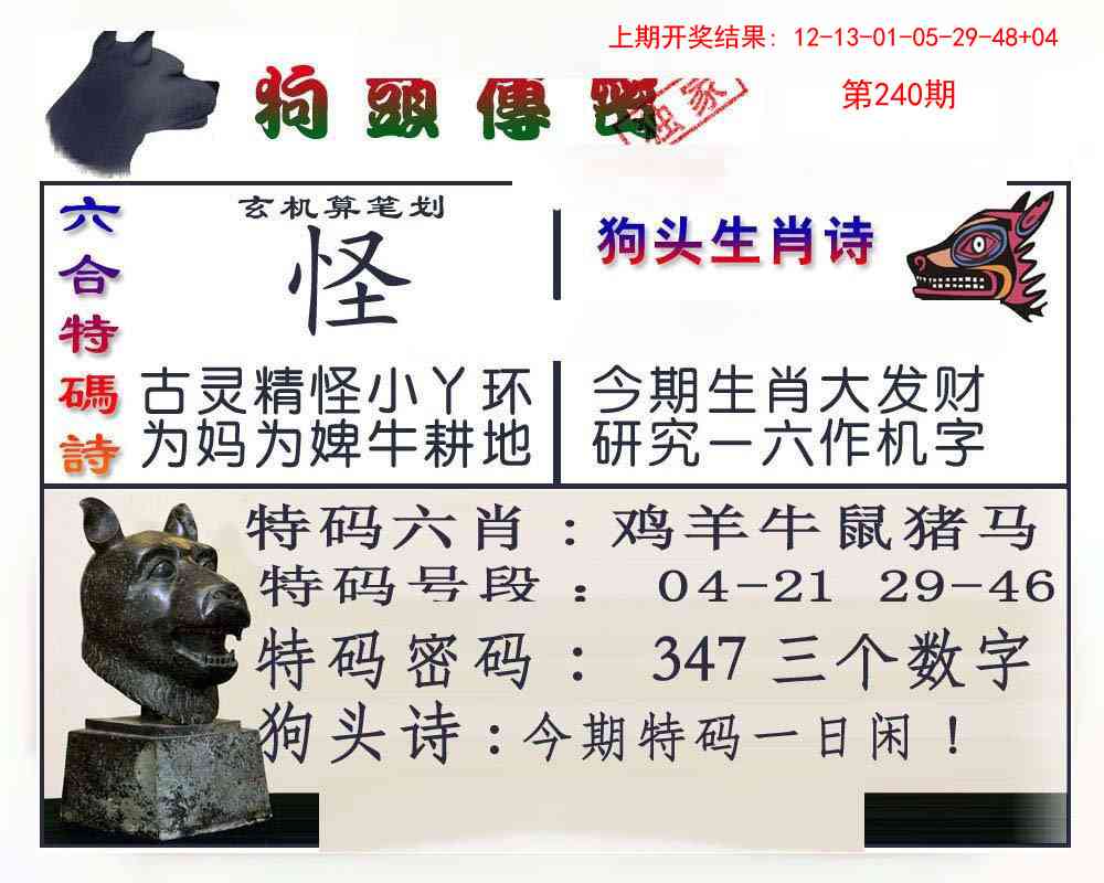 240期狗头传密[图]