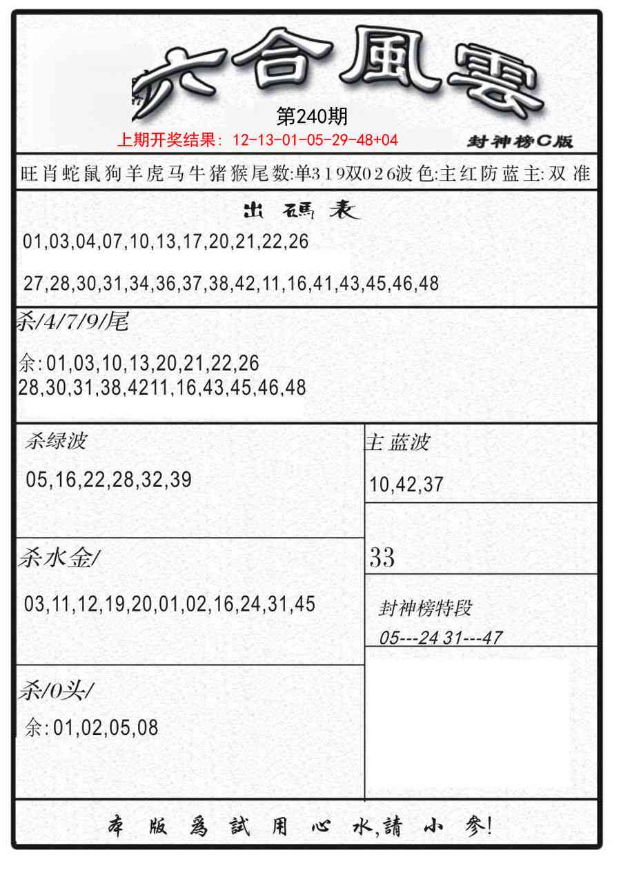 240期六合风云B[图]