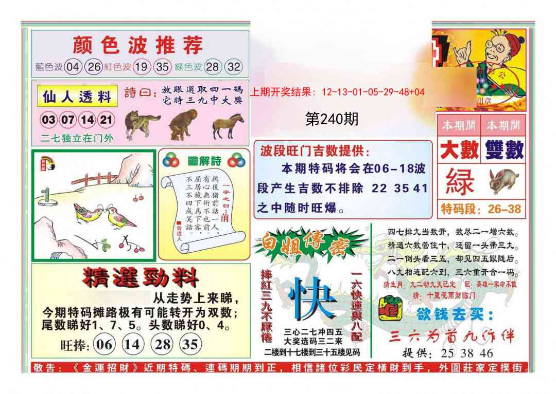 240期金运招财[图]