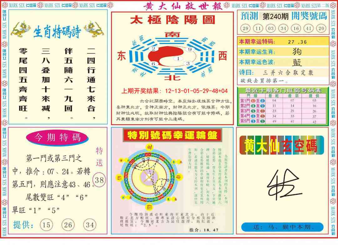 240期新黄大仙救世B[图]