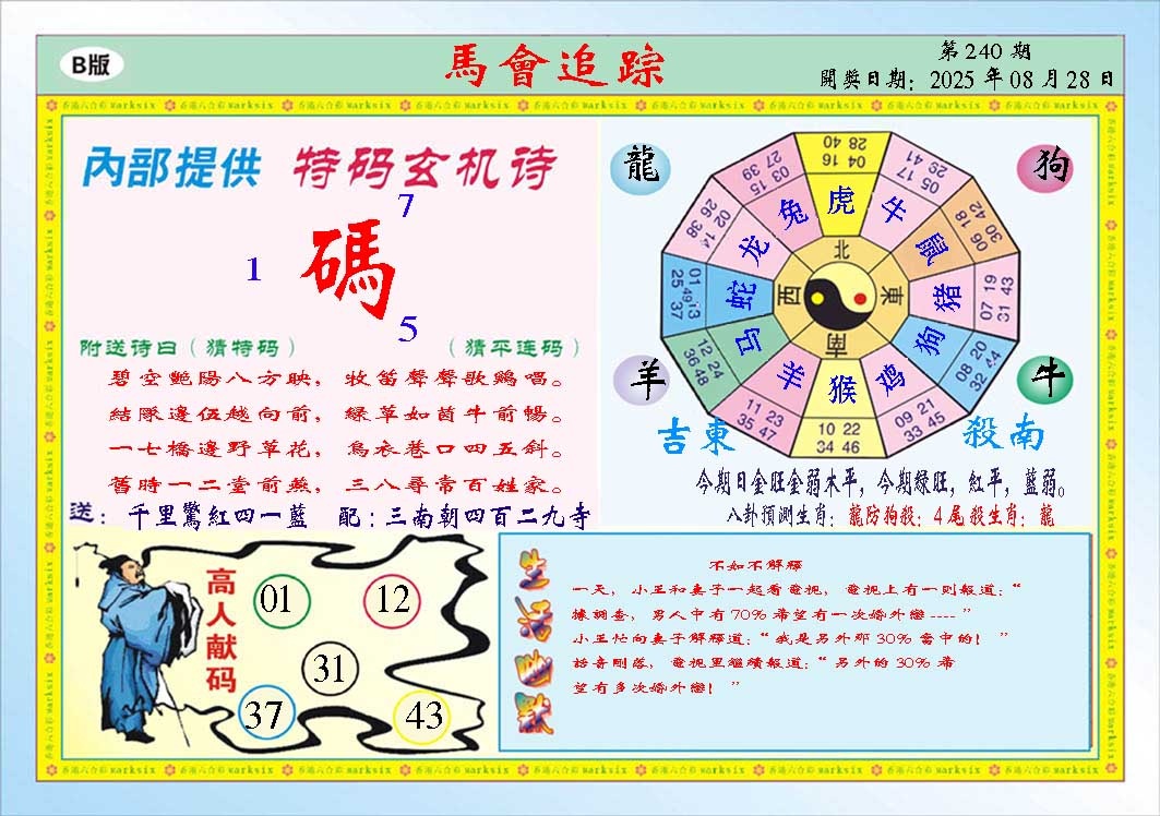 240期马会追踪B[图]
