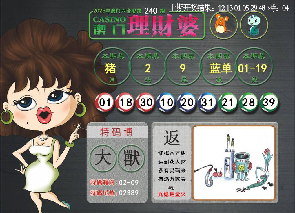 240期澳门理财婆[图]