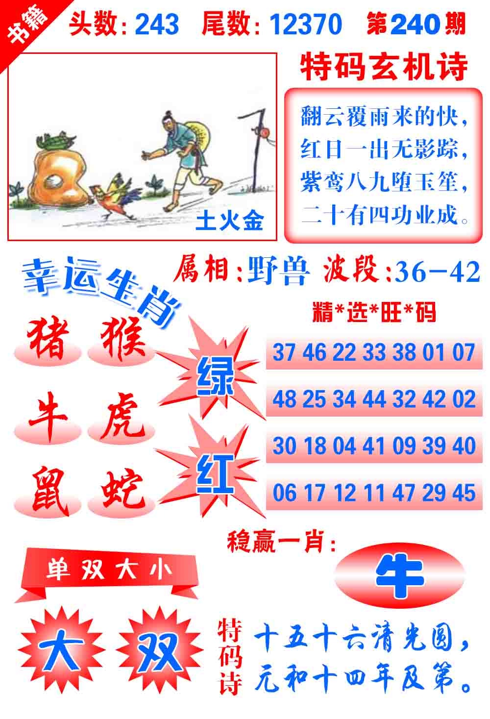 240期澳门铜宝典[图]