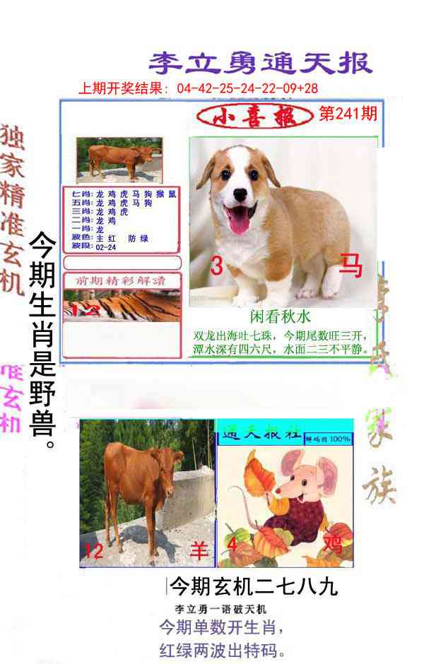 241期李立勇通天报[图]