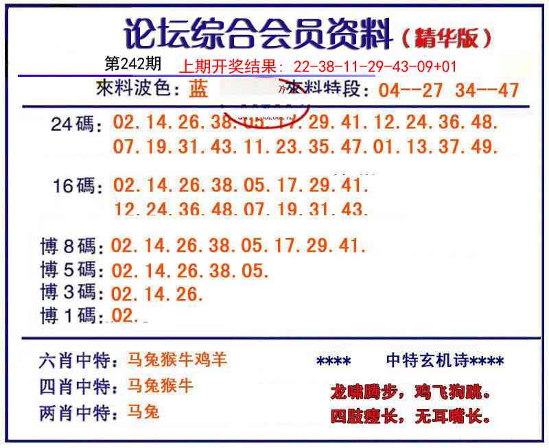242期综合会员资料[图]