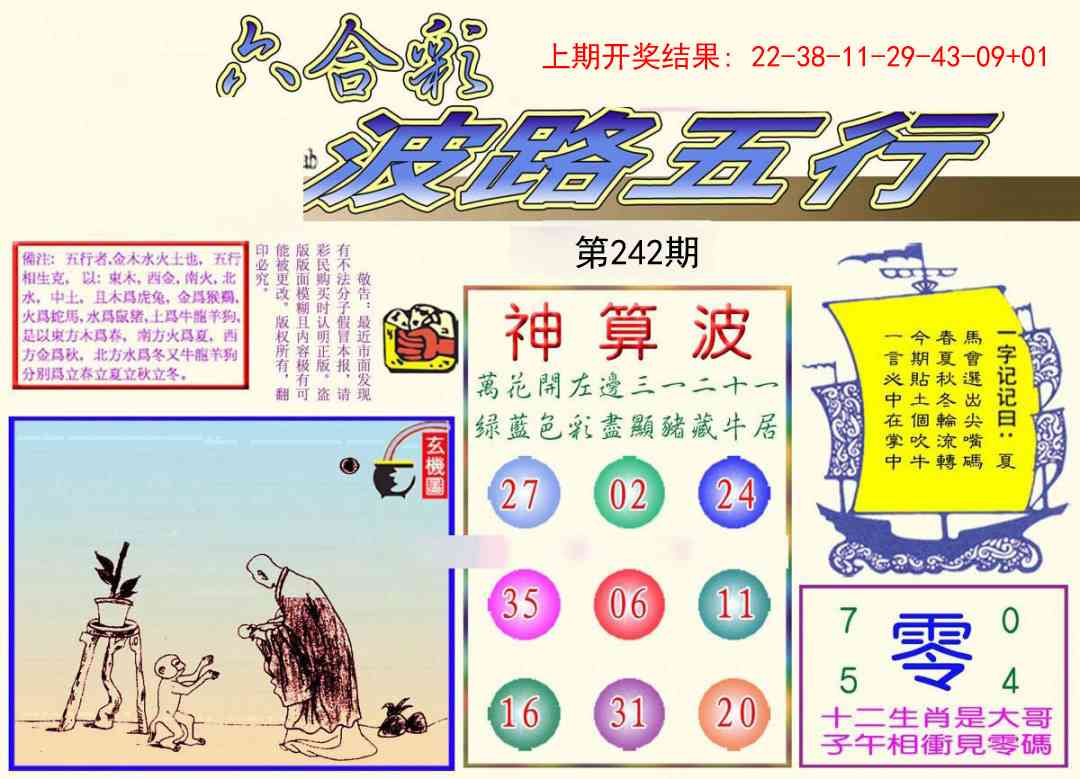 242期波路五行[图]