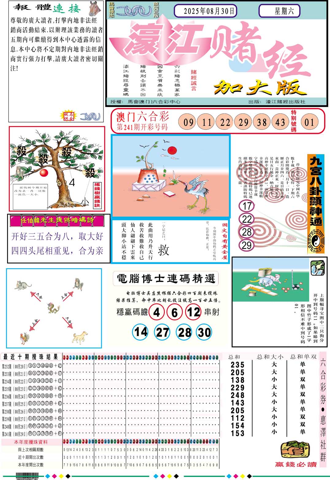 242期濠江赌经A加大版[图]