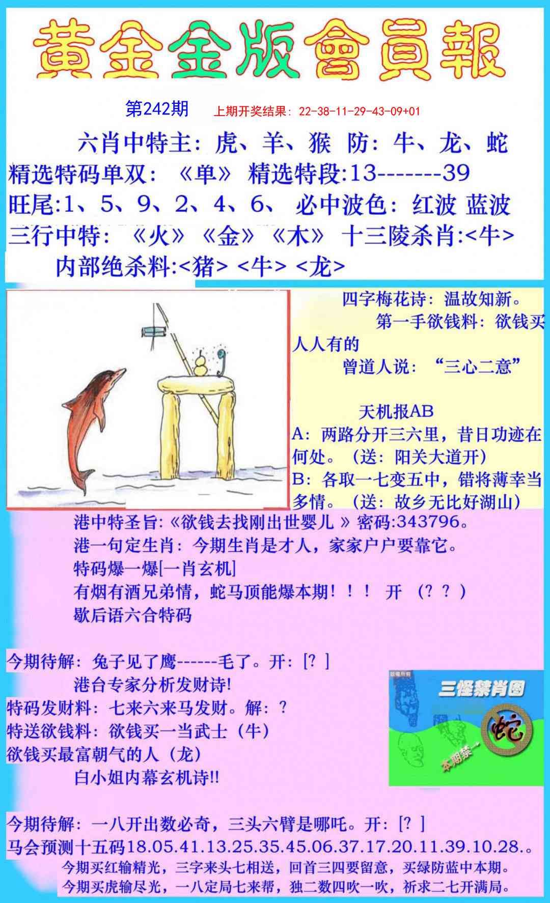 242期黄金金版会员报[图]