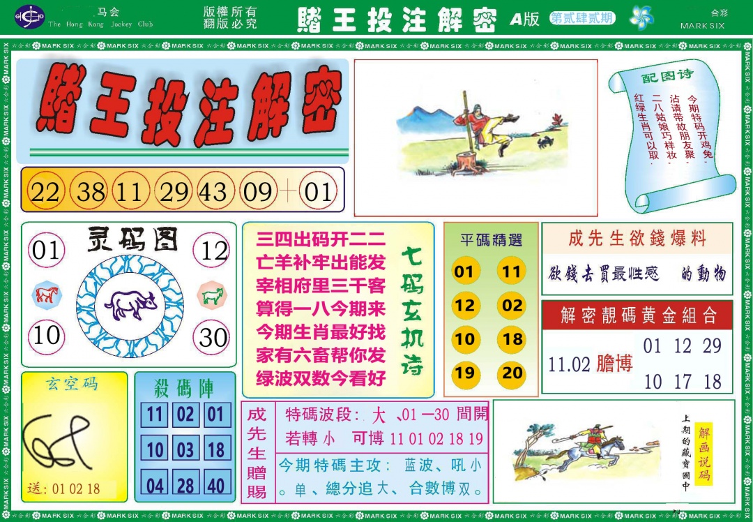 242期赌王投注解密[图]